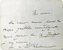 ROSA BONHEUR CAÏN Auguste, Georges, Henri. 3 artistes lettres signées 1873-96