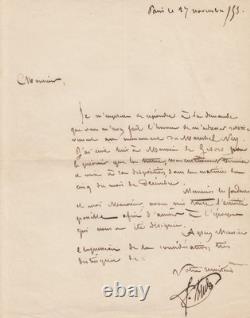 RUDE (François). Lettre autographe signée. 1853