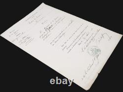 Raoul DE BOISDEFFRE Lettre de service manuscrite signée 1893