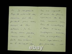Raoul DE BOISDEFFRE lettre autographe signée Militaire