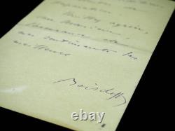 Raoul DE BOISDEFFRE lettre autographe signée Militaire