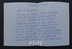 Raoul UBAC LETTRE AUTOGRAPHE SIGNEE A PIERRE LECUIRE DATEE DU 27 FEVRIER 1973