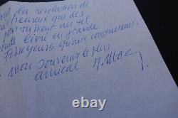 Raoul UBAC LETTRE AUTOGRAPHE SIGNEE A PIERRE LECUIRE DATEE DU 27 FEVRIER 1973