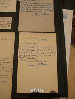 Rare réunion 21 documents LOUIS BARTHOU dont 16 lettres autographes signées