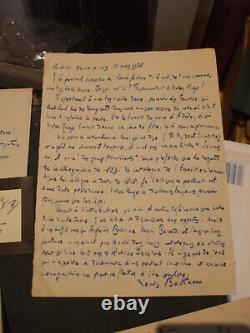 Rare réunion 21 documents LOUIS BARTHOU dont 16 lettres autographes signées