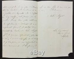 Reine des Pays-Bas Lettre autographe signée à l'Impératrice Eugénie -ALS- 1870