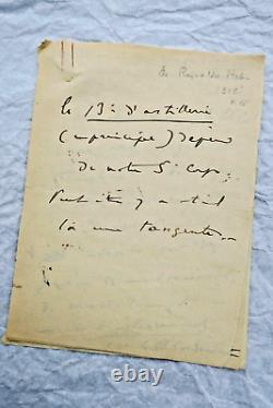 Renaldo HAHN (PROUST) lettre autographe manuscrite & signée GUERRE