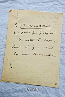 Renaldo HAHN (PROUST) lettre autographe manuscrite & signée GUERRE