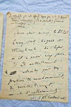 Renaldo HAHN (PROUST) lettre autographe manuscrite & signée GUERRE
