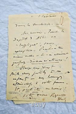 Renaldo HAHN (PROUST) lettre autographe manuscrite & signée GUERRE
