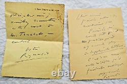 Renaldo HAHN (PROUST) lettres & cartes autographes manuscrites & signées