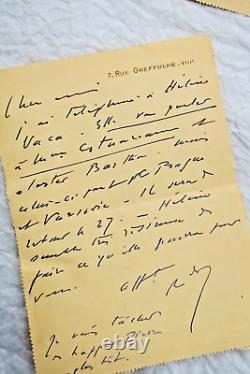 Renaldo HAHN (PROUST) lettres & cartes autographes manuscrites & signées