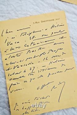 Renaldo HAHN (PROUST) lettres & cartes autographes manuscrites & signées
