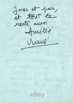 René BARJAVEL (1911.1985). Lettre autographe signée