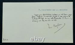 René BOYLESVE LETTRE CARTE AUTOGRAPHE SIGNEE