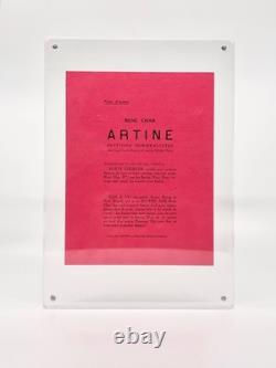 René CHAR Lettre autographe signée Artine Surréalisme