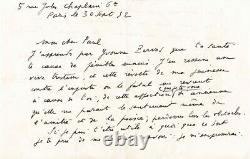 René CHAR Poignante lettre autographe signée à Paul ELUARD peu avant sa mort