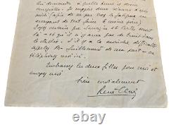 René CLAIR, Réalisateur LETTRE AUTOGRAPHE SIGNÉE 1947. Maurice CHEVALIER