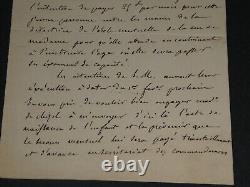 René-Léon BOREL DE BRETIZEL- LETTRE AUTOGRAPHE SIGNÉE 1841 2 pages