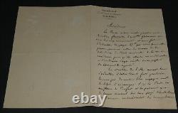 René-Léon BOREL DE BRETIZEL- LETTRE AUTOGRAPHE SIGNÉE 1841 2 pages