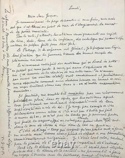 René MAGRITTE Lettre autographe signée à propos de son exposition à Verviers