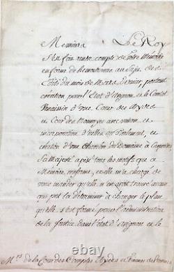 René-Nicolas de MAUPEOU Lettre signée concernant la juridiction de la Provence