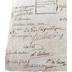 Révolution Las Lettre Signee Carnot Merlin De Douai Cochon-treilhard