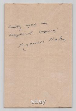 Reynaldo Hahn Amant de Marcel Proust Lettre autographe signée