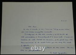 Robert Amadou, Lettre autographe signée et lettre dactylographiée sur émission