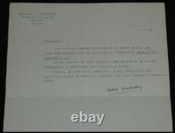 Robert Amadou, Lettre autographe signée et lettre dactylographiée sur émission
