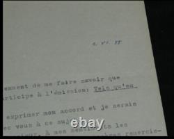 Robert Amadou, Lettre autographe signée et lettre dactylographiée sur émission