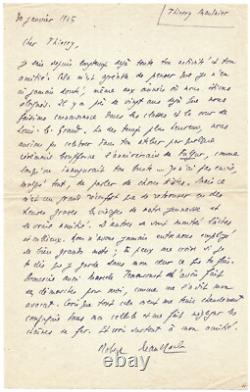 Robert BRASILLACH / Lettre autographe signée / Une semaine avant son exécution