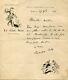 Rodolphe Salis Rare Lettre Autographe Signee En 1886 Entête Chat Noir à Bruant