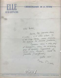 Roger NIMIER Lettre autographe signée