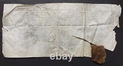 Roi LOUIS XIII Lettre signée & sceau Desfense de notre Estat 1636