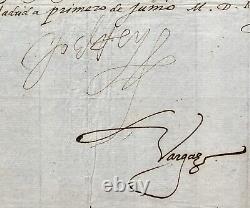 Roi PHILIPPE II Lettre signée à son frère Octave FARNESE Justice