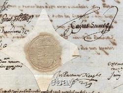 Roi PHILIPPE II Lettre signée au vice-Roi du Royaume de Naples 1581