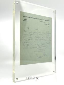 Romain GARY Lettre autographe signée Les Racines du ciel Gallimard Julliard