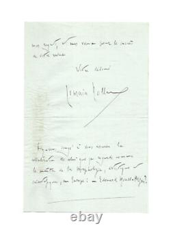 Romain ROLLAND / Lettre autographe signée / Art / sur Aristide Maillol / Article