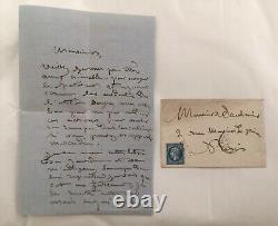 Rosa BONHEUR (1822-1899)peintre animalier. Lettre autographe signée Rosa Bonheur