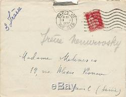 Russe Irène Némirovsky lettre autographe signée 1937 Mouches d'Automne