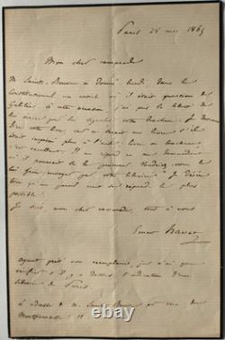 SAINTE BEUVE (Charles) Lettres autographes signées et documents (fils et père)