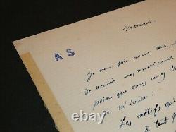 SCHOLL Aurélien LETTRE AUTOGRAPHE SIGNÉE, A PROPOS DE SA CONDAMNATION