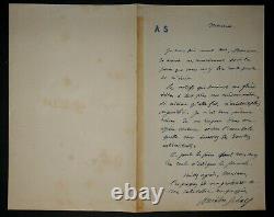 SCHOLL Aurélien LETTRE AUTOGRAPHE SIGNÉE, A PROPOS DE SA CONDAMNATION