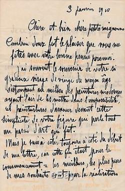 SUZANNE VALADON Lettre autographe signée