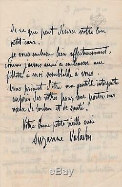 SUZANNE VALADON Lettre autographe signée