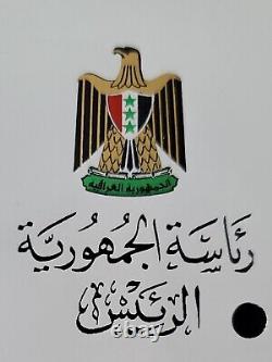 Saddam Hussein Autographe Manuscrit Signé Lettre Bashar Al-Assad Rare Document