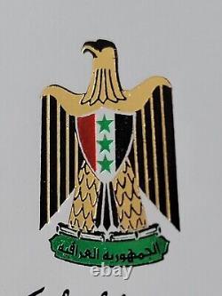 Saddam Hussein Autographe Manuscrit Signé Lettre Bashar Al-Assad Rare Document