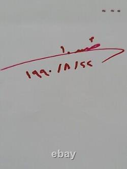 Saddam Hussein Autographe Manuscrit Signé Lettre Bashar Al-Assad Rare Document