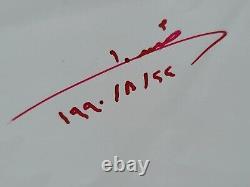 Saddam Hussein Autographe Manuscrit Signé Lettre Bashar Al-Assad Rare Document